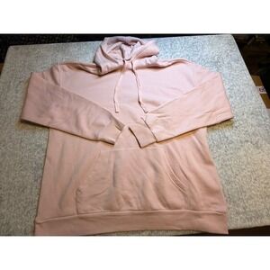 Alternative Apparel Hoodie Light Pink Fleece Pullover Hooded Sweatshirt Sz 3XL